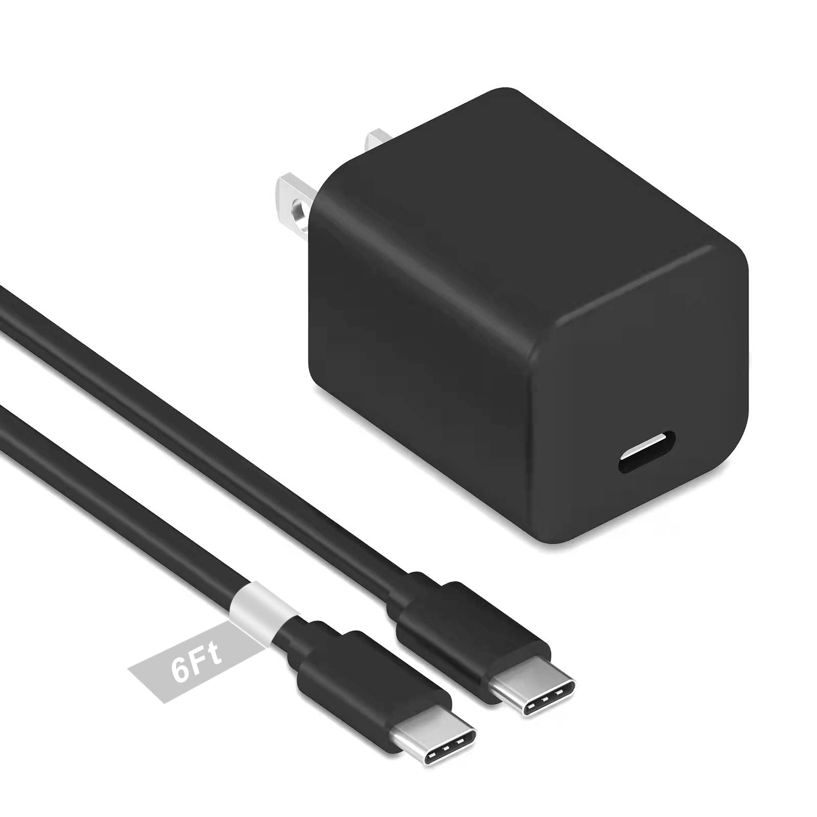 6Ft Charger for Nintendo Switch,PD Power Charger Adapter,Fit for Nintendo Switch/Lite/Switch OLED,with 6Ft USB C Cable