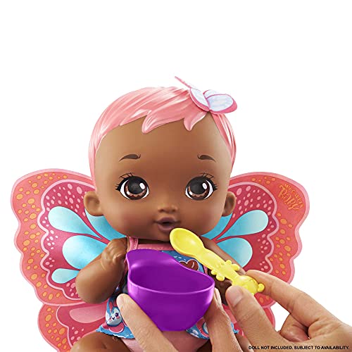 My Garden Baby HBH45 - Schmetterlings-Flügel Babytragesitz und Wechseltasche (27 cm) mit 5 Zubehörteilen, Spielzeug ab 3 Jahren – Bild 4