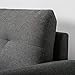 ZINUS Ricardo Loveseat Sofa Tufted Cushions, Easy, Tool-Free Assembly, Dark Grey