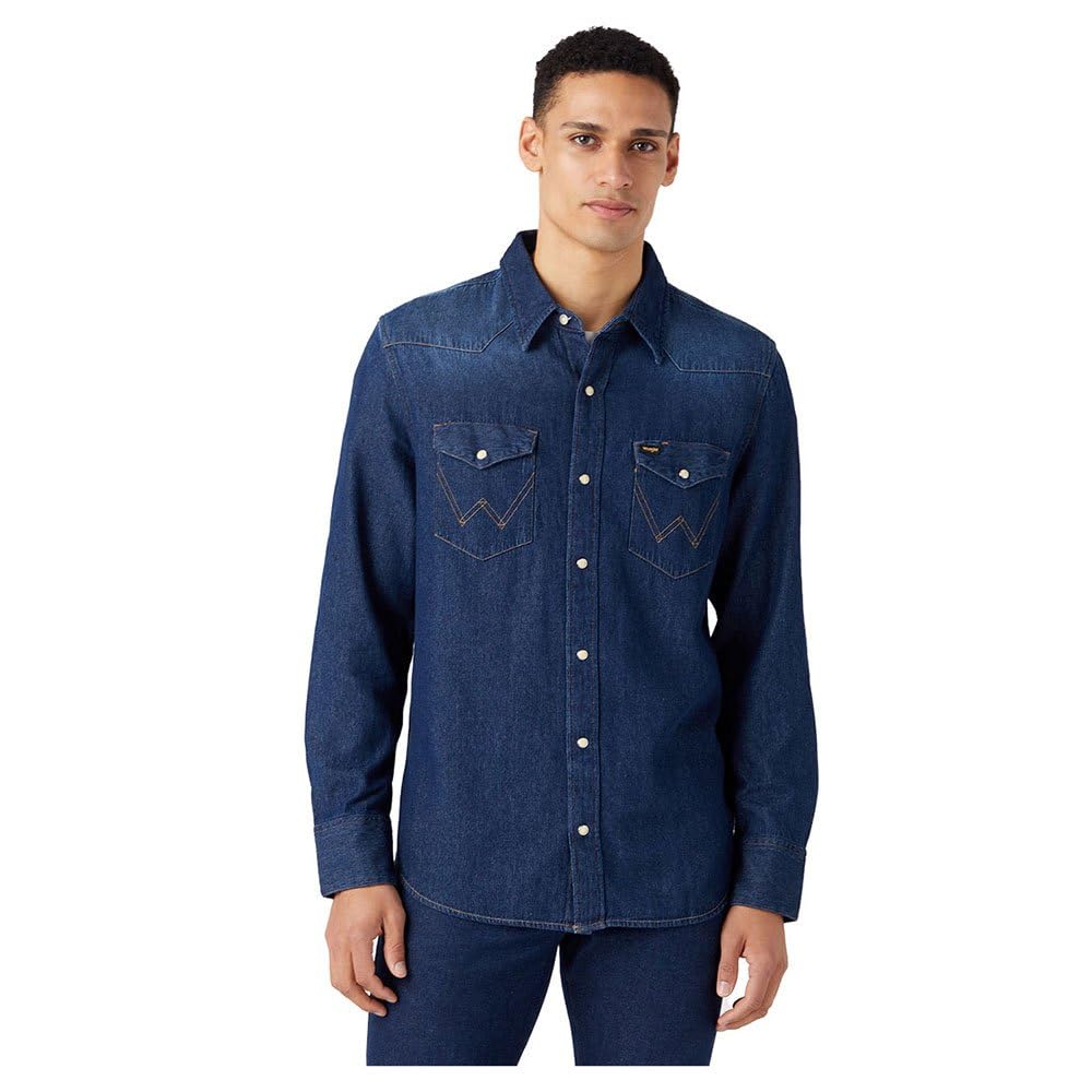 Wrangler Maglietta Da Uomo, Scuro Slavato, Xl-image