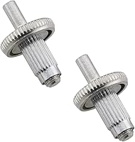 Vista 1 de 2 postes de puente de guitarra con anclajes para guitarra y rodillo de sillín puente Tune-O-Matic Bridge, plateado