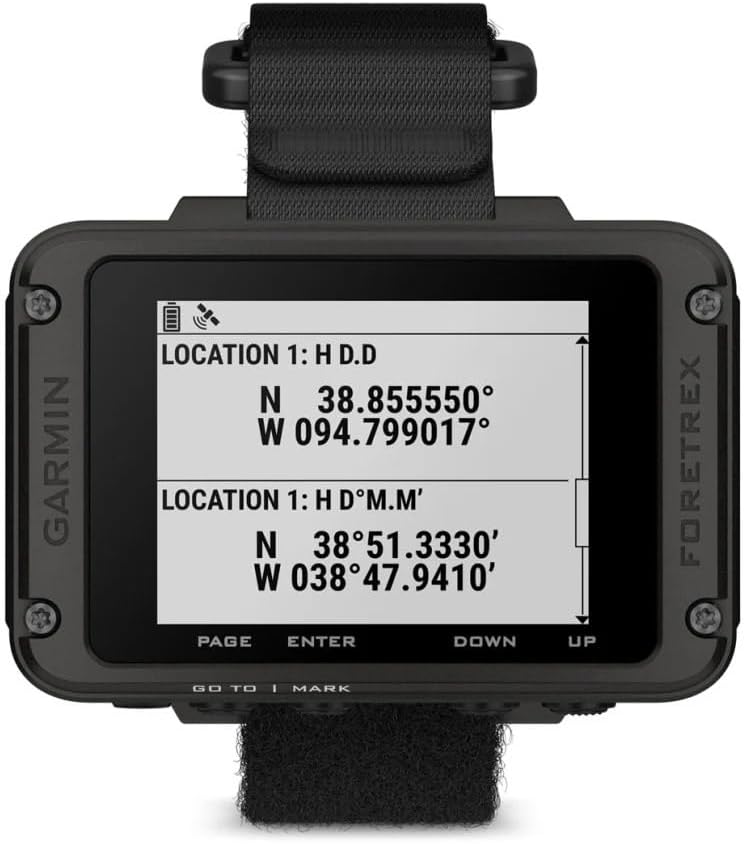 Miniatura 6 de Garmin Foretrex 801 - Navegación GPS montada en la muñeca con correa para caza, senderismo y hombres militares - Reloj táctico para recreación al