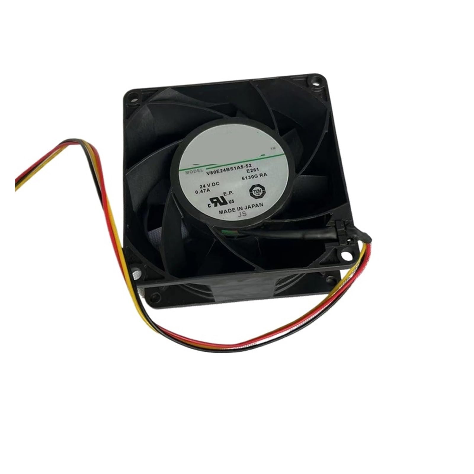 KNIUWMBMH 80x80x38mm ATV610 V80E24BS1A5-52 80mm 8038 24V DC Cooling Fan