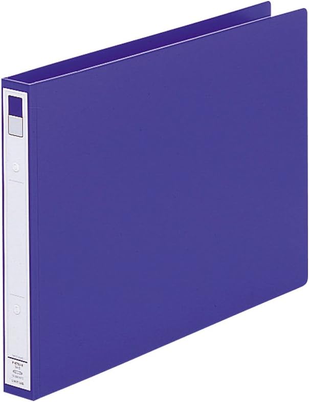 Lihit Lab F875U-8 Ring File, B4E, 2 Holes, Blue