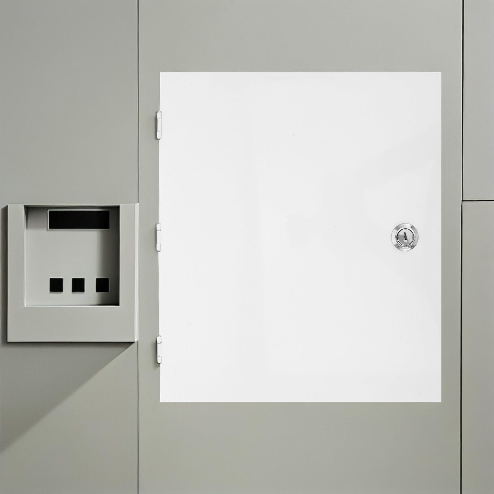 Garneck Couvercle de Verrouillage pour Boîte de Prise Électrique Couvercle de Remplacement pour Boîte Électrique Protection avec Serrure de Jonction de Compteur