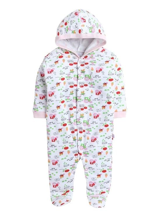 Image of Hooded Rompers /Sleepsuits /Jumpsuit /Night Suits for Baby Boys & Girls, Infants, New Borns Pack of 2 Pec