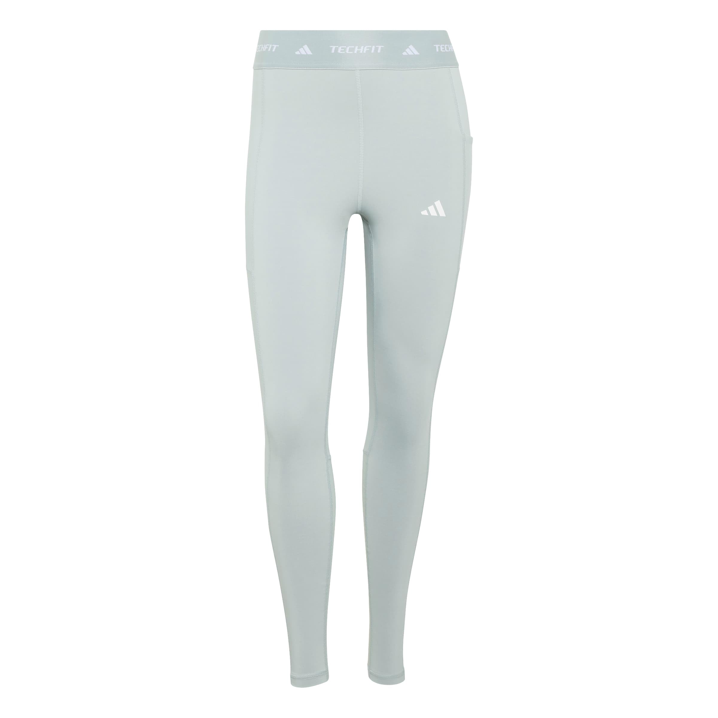 adidas Women's TECHFIT Stash Pocket Full Length Leggings, Wonder Sage, L