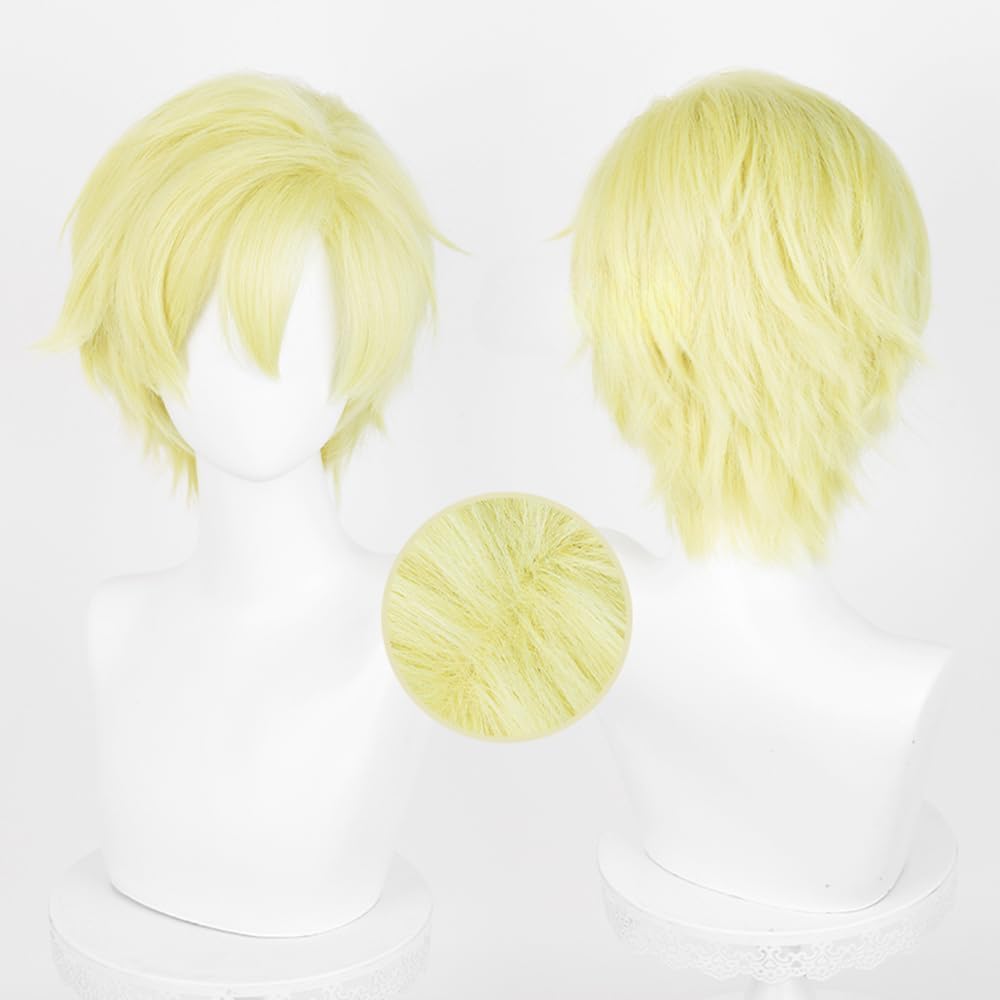 Amazon.co.jp: コスプレウィッグ 須王環 すおうたまき イエロー 耐熱