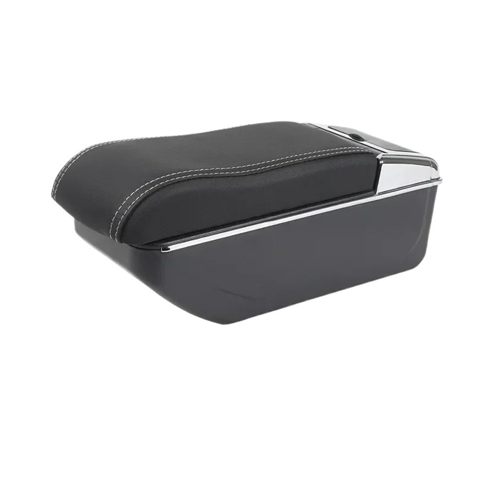 UMDJJU For VW For Bora For Golf 4 2012-2020 Armrest Box Modification Accessories Car Centre Console Armrest Box(B1 black white line)