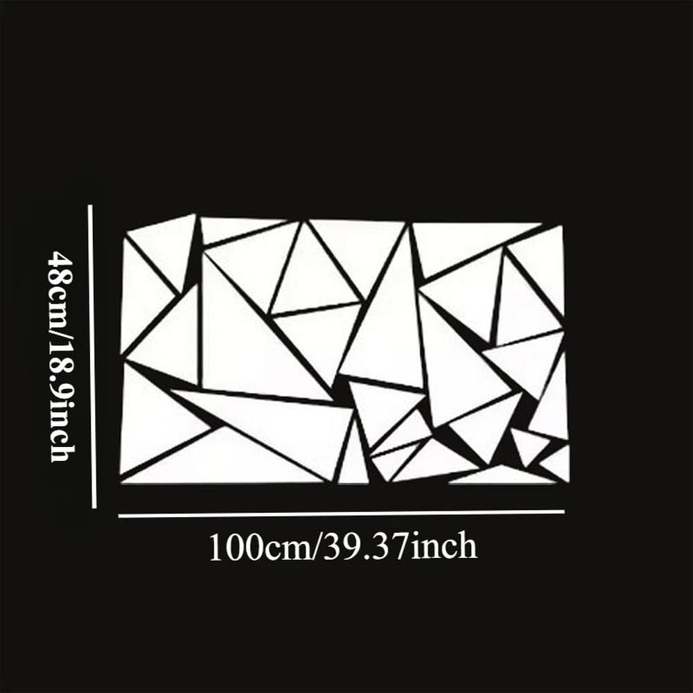 Decalcomanie per auto Decorazione Della Decalcomania Dell'autoadesivo Dell'automobile Della Grafica Dei Triangoli 1pc(WHITE,2pc)