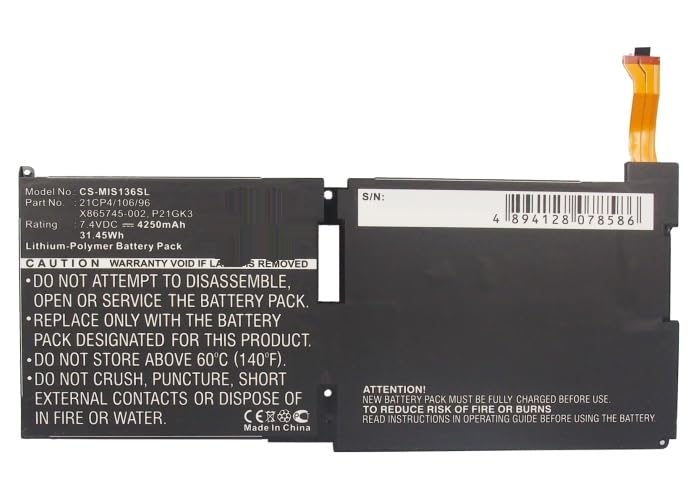 Amazon.com: Flujoy Replacement Battery for Microsoft Surface