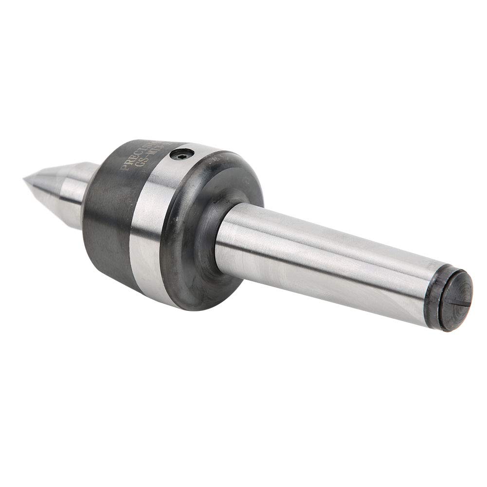 MT3 Live Center Taper, Torno CNC para trabajo pesado Reemplazo de herramienta de torneado de contrapunto de rodamiento giratorio de alta velocidad, precisión 0.005 con herramienta CNC de tornos de com