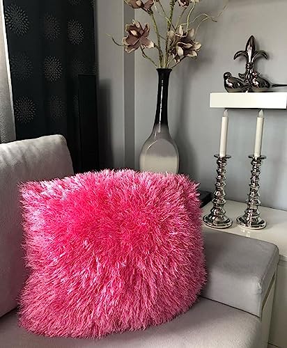 Image of Eyelash Fun Fur Yarn Premium 100% Polyester 164 Yds (150 Mt), 3.53 Oz (100 Gr) Colorful Crochet Yarn Dıy Hand Knitting (Candy Pink, 3 Skein)