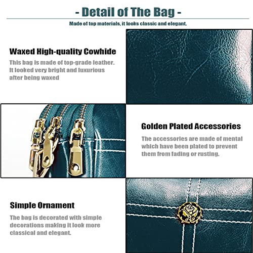 Vrouwen kleine crossbody tas echt lederen portemonnee casual designer schoudertas met grote capaciteit voor dames - Image 7