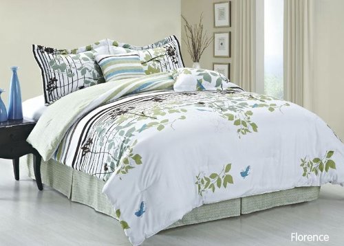 Duck River TextileFlorence Queen Comforter Set, Sage
