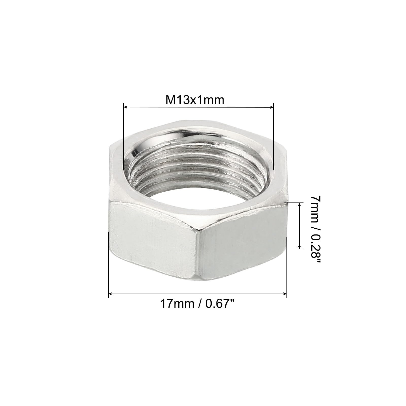 PATIKIL M13x1.0 Steel Hex Nuts - Image 2