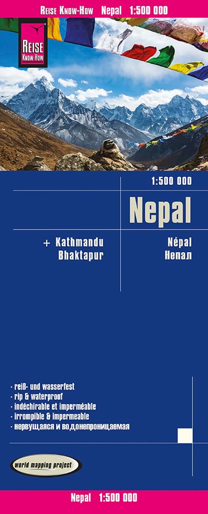 Nepal: (world mapping project) (Nepal (1:500.000)): reiß- und wasserfest (world mapping project)