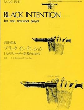 Paperback Black Intention: For Recorder Book