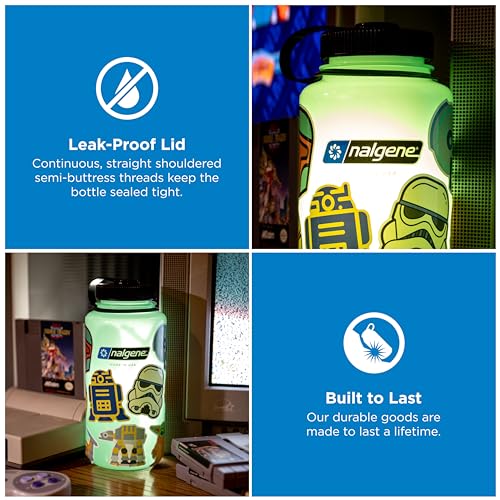 Image of Nalgene 32 oz Wide Mouth Water Bottle | BPA-Free, Durable & Leak Proof, Lightweight Bottle for Hiking & Gym, Work & Travel