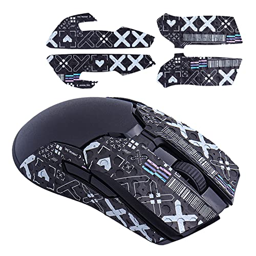 Mouse Grip Tape fit for Razer Viper/Viper Ultimate, 4pcs Mouse Side Anti-Slip Stickers Gaming Mouse Skin Pre-Cut, Sweat Resistant, Easy to Apply, Self-Adhesive Design, Professional Mice Upgrade Kit