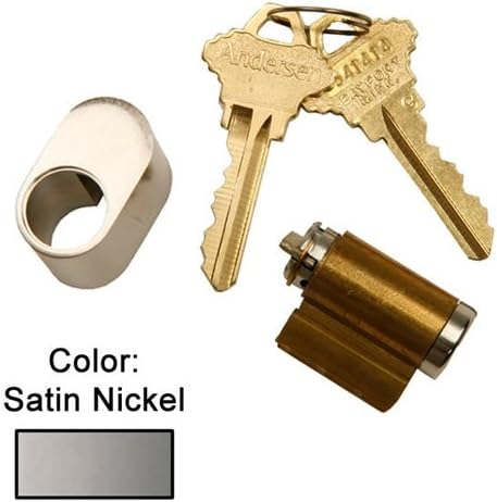 Andersen Hinged Exterior Keyed Lock in Satin Nickel 1988 to Present