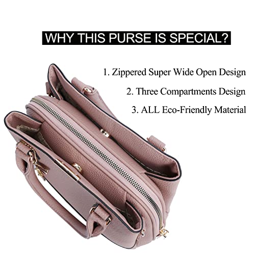 KKXIU Purses and Handbags for Women Top Handle Satchel Shoulder Ladies Crossbody Bags - Image 2