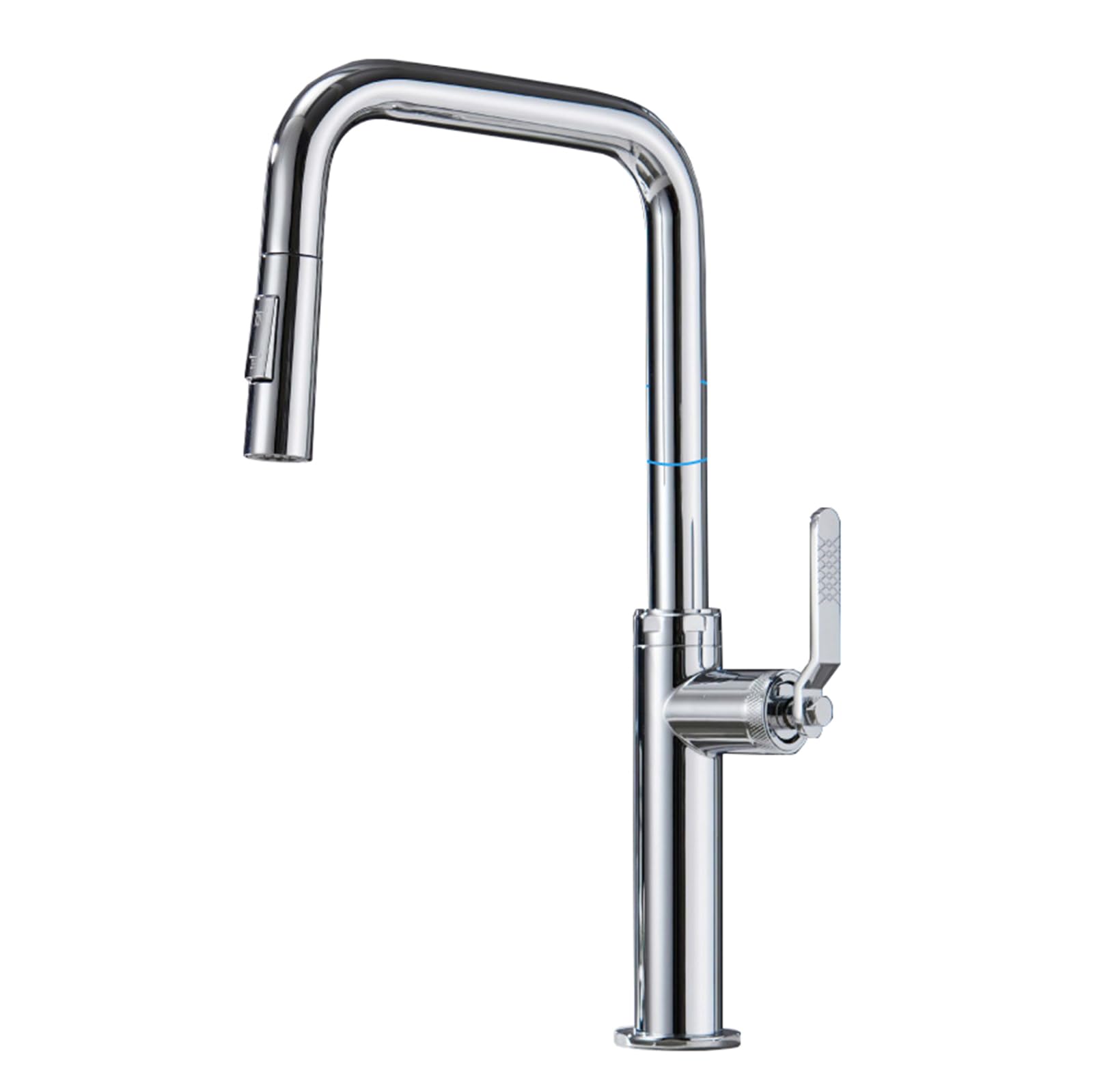 ZYCHSJXA Kitchen Taps with Pull Out Spray 2 Modes 360 Swivel Tap Hot and Cold Single Hole,Chrome Plated