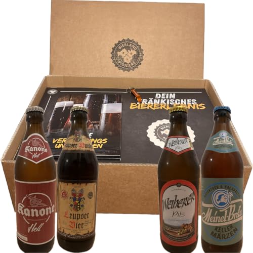 Bierland Pioniere Bier-Tastingbox, Bierverkostungsset mit Verkostungsunterlagen, Biererlebnis-Geschenkbox