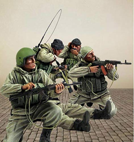 Kit Miniatura Resina Soldados Rusos 1:35 5 Figuras