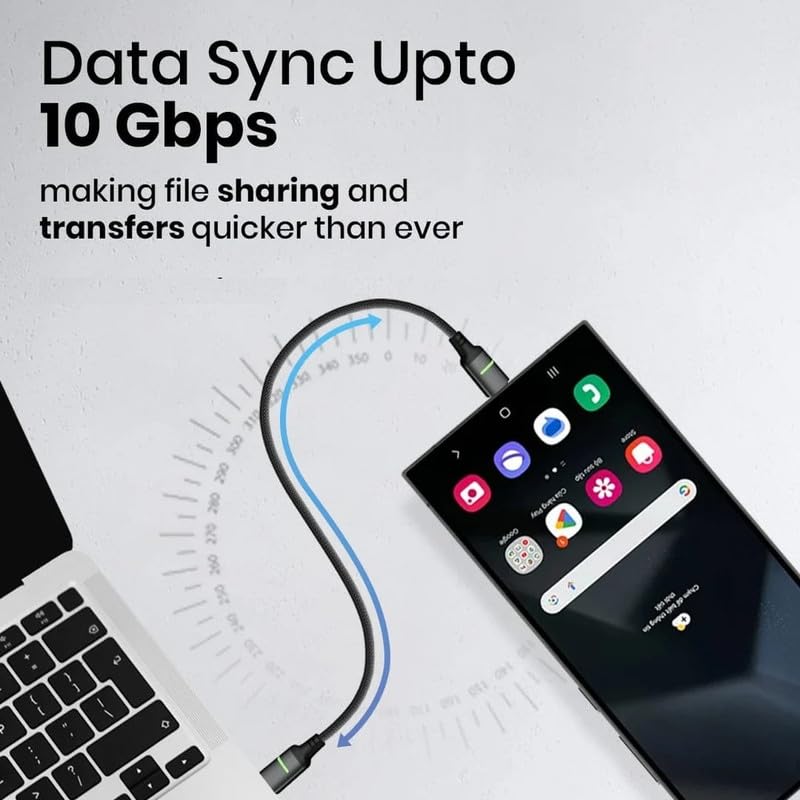 Image of Type C Cable Fast Charging Compatible for OnePlus Cable 12,12r,11,11r,10r,10t,10,10 pro,9 Pro,8,8T,7t,7t Pro,6,Nord,4,3,2,2t,Ce2 Lite,Nord Ce3,Ce4, Data Sync for Charging Cable Type c Type c -VJ BLACK