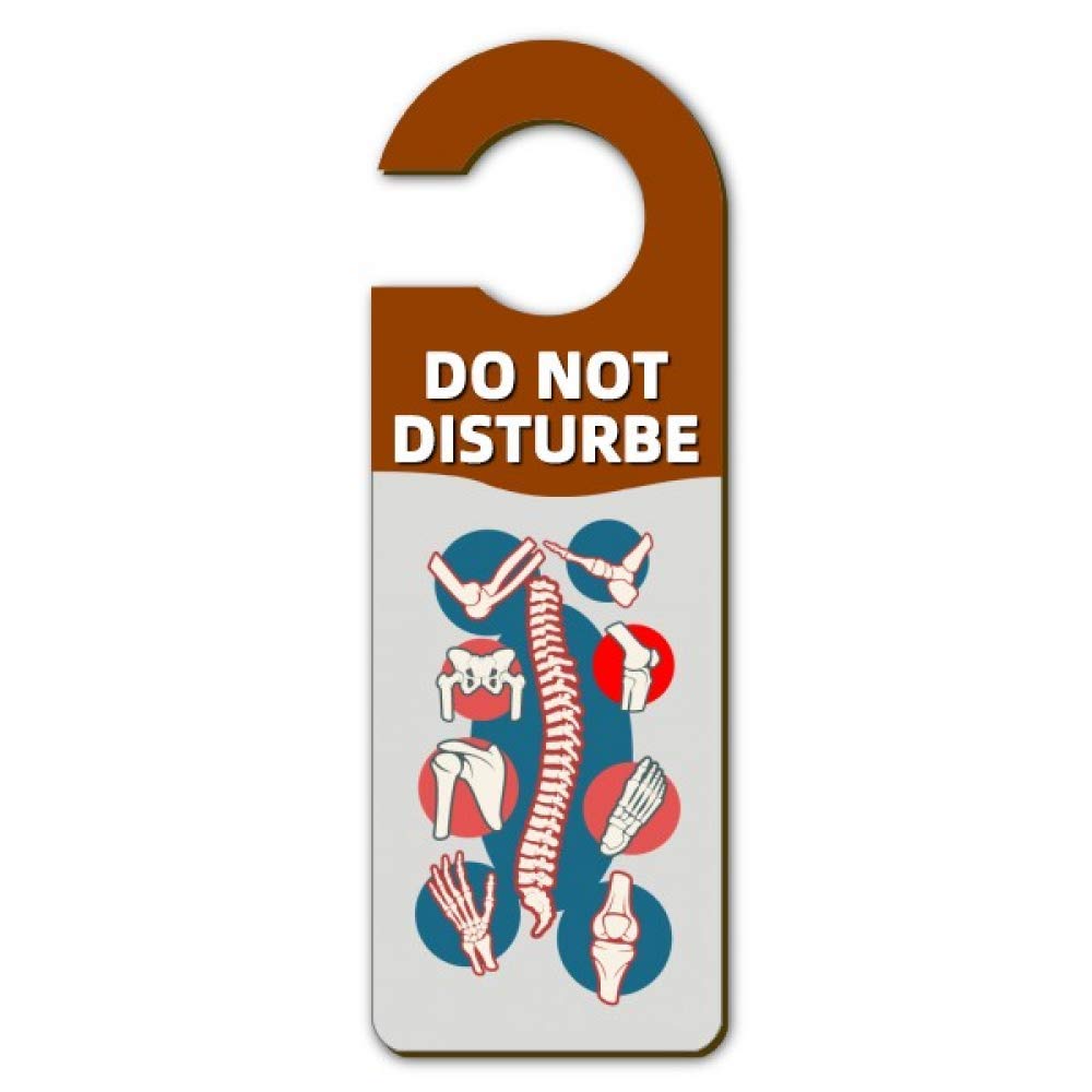 Amazon Co Jp Diythinker Vertebral ボディジョイント イラスト 警告サイン ハングタグ ドアノブ ルームハンガー プラカード ホーム キッチン