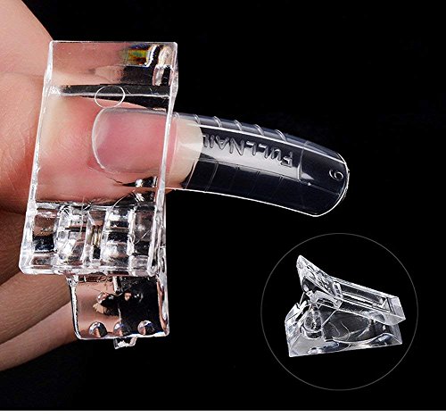 1 Pc Nail Builder Gel Quick Building Nail Tips Finger Extension Poly Glue Gel Nail Art UV LED Builder Gel Nail Enhancement Tool (Clamp)