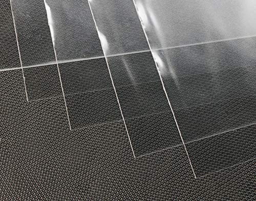 Mini Skater 8" x 12" Clear Treat Bags OPP Cello Cellophane Flat Bag With 50Pcs Gold Color Twist Ties For Wedding Gift Candy Cookie Bakery Bread Dessert, 50Pcs3