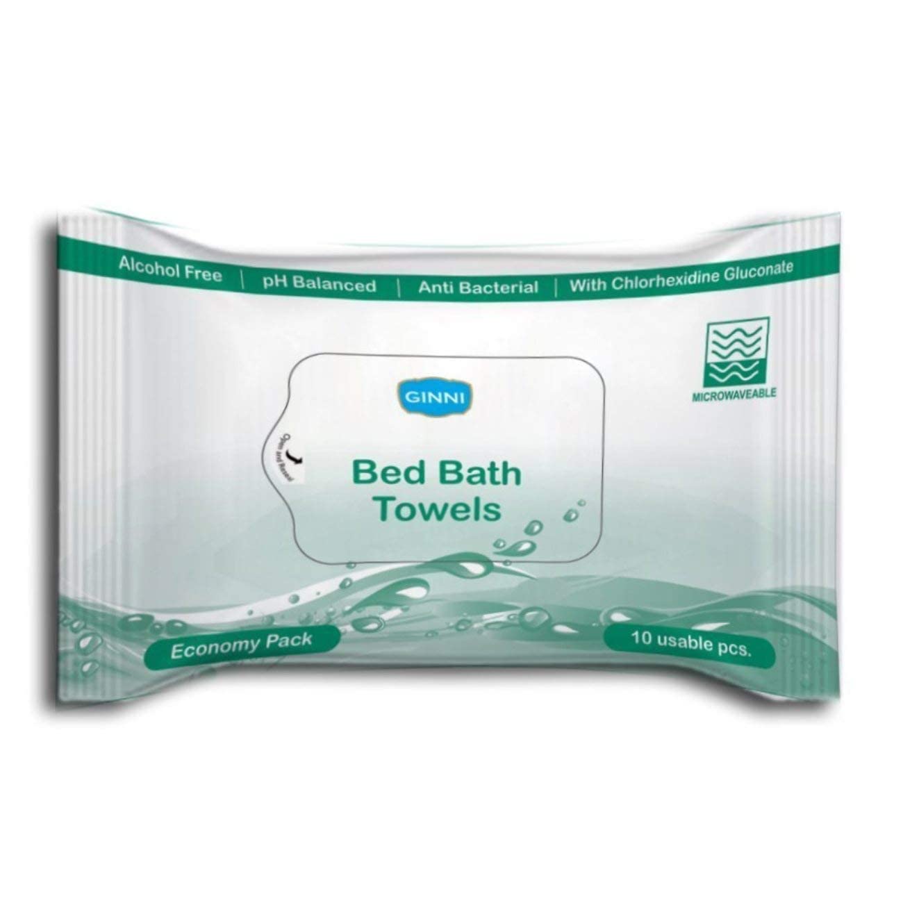 GINNI Hygiene Bed Bath Towel Big Wet Wipes For Adults, Patients Wet Wipes & Refreshing Sponge Bath (10 Pulls/Pack) Pack of 1-image-40
