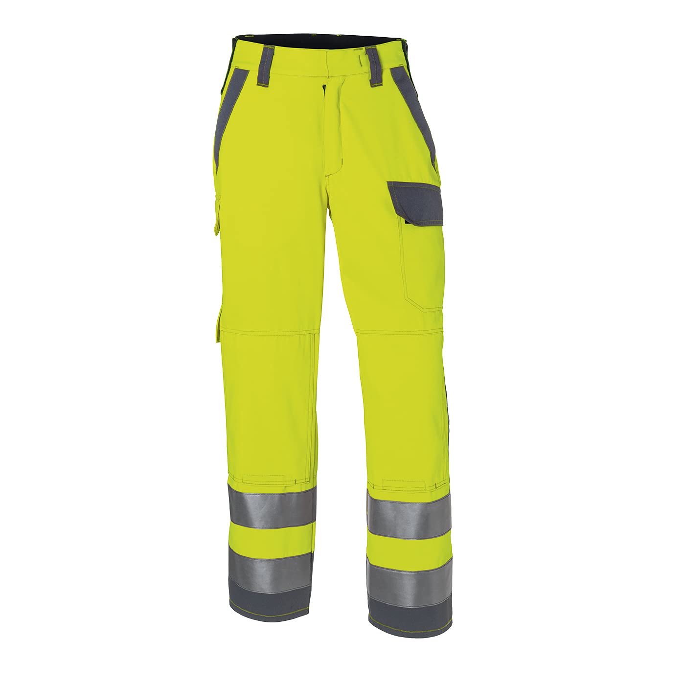 KÜBLER PROTECTIQ HIGH VIS Hose ARC2 PSA 3 – Schutz-Arbeitshose mit Knieschutztaschen und Reflexstreifen