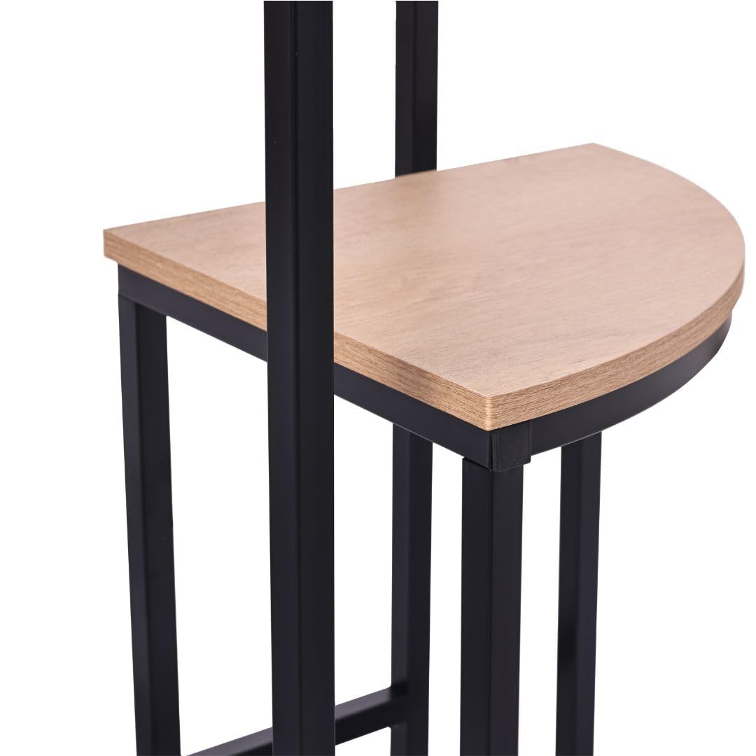 Mesa Cocina con Sillas - Conjunto Mesa y Sillas Cocina - Mesa Redonda de 80 cm de diámetro - 4 Taburetes de Cocina.