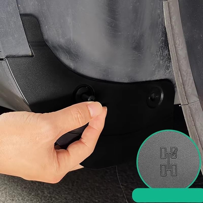 Guardabarros para Tesla Model Y 2019-2023 contra salpicaduras paso rueda 4