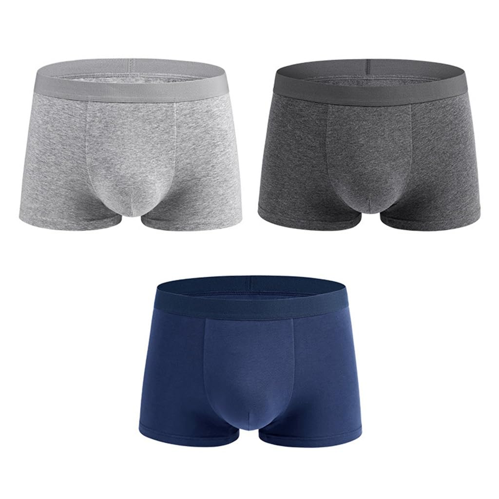 Coton à fibres longues contre les irritations : boxer homme taille moyenne 3XL