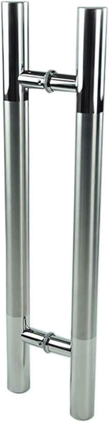 Door Push-Pull Handle,Sturdy Stainless Steel Round Tube Handle Glass Door Wooden Door Metal Door Handle Suitable for Home,Hotel,Office,Shop (Size : 1200x800mm)