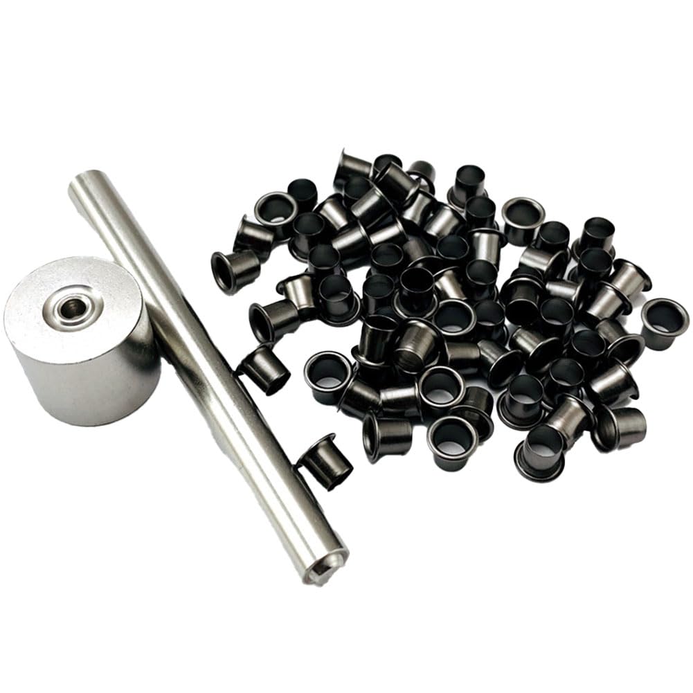 Rtxbvg 100pcs 7.5mm K Sheath Eyelet Rivets Installation Repair Tools Kydex Sheath Sheath Eyelets Buckle Nail Pin