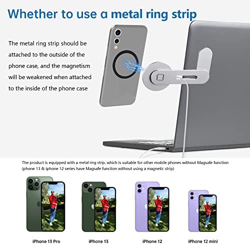 RISLG Laptop Phone Holder, Phone Holder, Wireless Charging