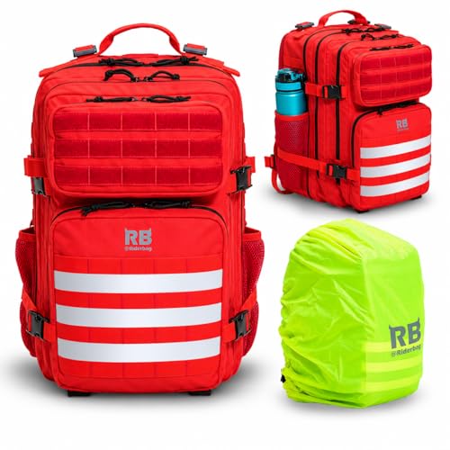 riderbag Xtreme Tactical Travel Bag 30L Carry-On Backpack (red)