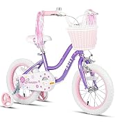 Amazon.co.jp: Glerc 14インチ女の子 子供用自転車 補助輪付き 可愛い