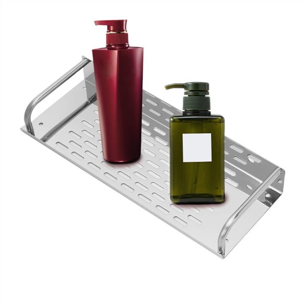 Estantes Flotantes Carrito De Ducha Estante De Baño Estante De Baño De Cocina De Acero Inoxidable Estante De Almacenamiento Montado En La Pared De Una Sola Capa/50 Cm (40 Cm)