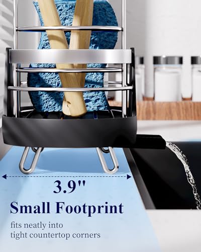 image for Kitsure Sponge Holder for Kitchen Sink - Space-Saving Kitchen Sink Cad