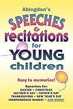 Abingdon's Speeches &  Recitations for Young Children