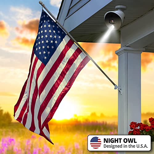 Night Owl Wired 4K UHD Indoor/Outdoor Add On Spotlight Cameras with Preset Voice Alerts and Built-in Camera Siren (Requires Compatible BTD8 Series DVR - Sold Separately) by Night Owl - Image 2