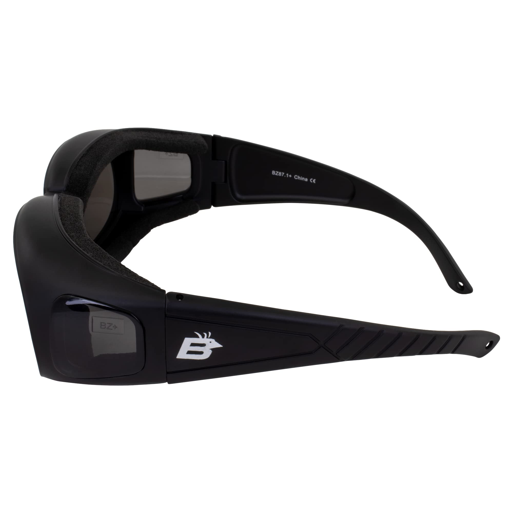 Birdz Swallow Foam imbottito sopra gli occhiali occhiali di sicurezza moto lenti fumo