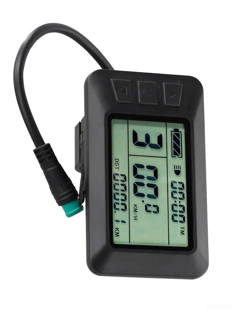 KT-LCD7 - Display USB per bicicletta elettrica, 82 x 48 mm, impermeabile | Interfaccia USB, protezione impermeabile, visualizzazione chiara dei dati, dimensioni 82 x 48 mm, si adatta alla maggior