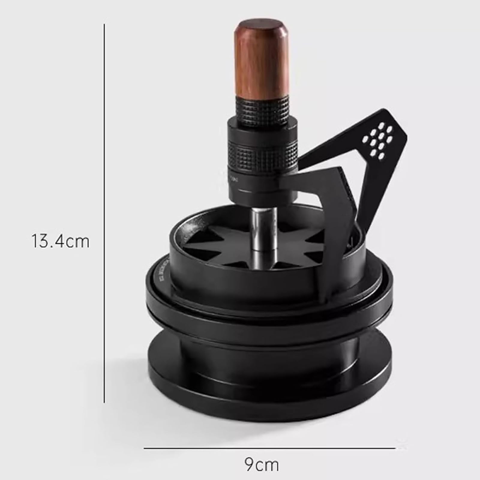 Distribuidor de agujas, herramienta de distribución para agitador de espresso de 58 mm, distribuidor de agujas para café, altura ajustable, con base de limpieza negra, para cafeterías y uso doméstico